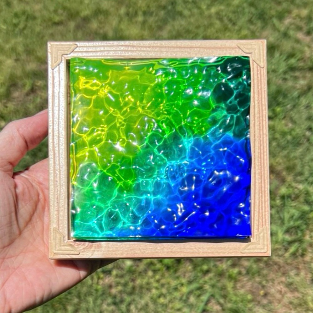 Blue Tie-Dye Aqua Art